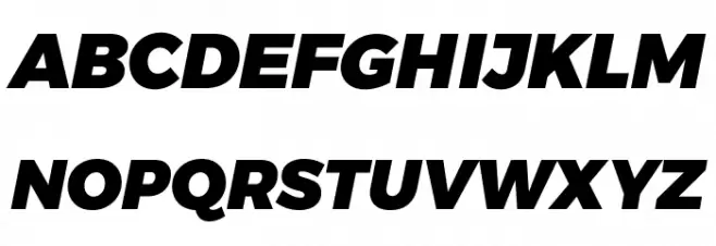 Argentum Novus Black Italic Schriftart Groß
