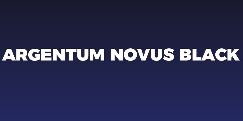 Argentum Novus Black Social Header