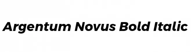 Argentum Novus Bold Italic  नि: शुल्क फ़ॉन्ट्स डाउनलोड
