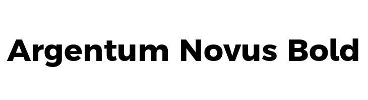 Argentum Novus Bold Font