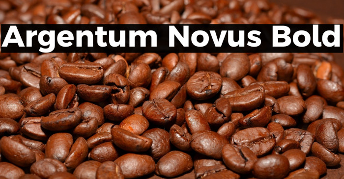 Argentum Novus Bold Example 1