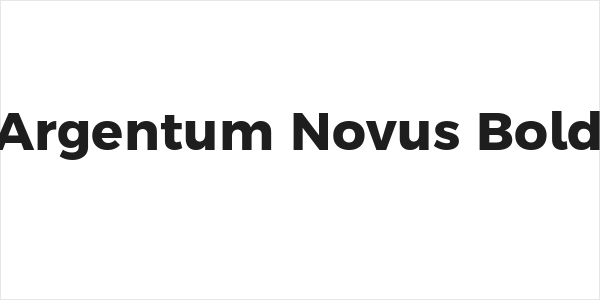 Argentum Novus Bold Logo