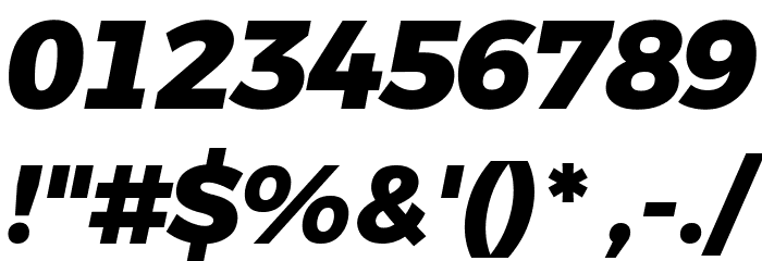 Argentum Novus ExtraBold Italic Font OTHER CHARS