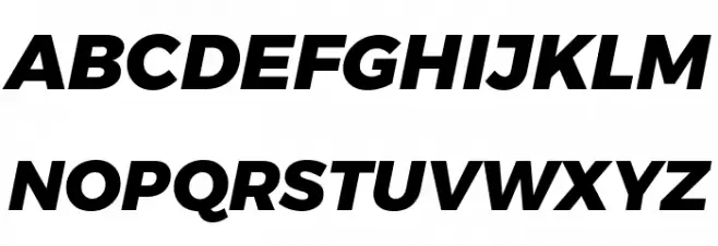 Argentum Novus ExtraBold Italic 字体 大写