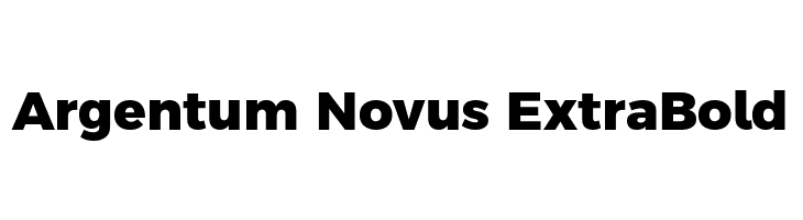 Argentum Novus ExtraBold Font