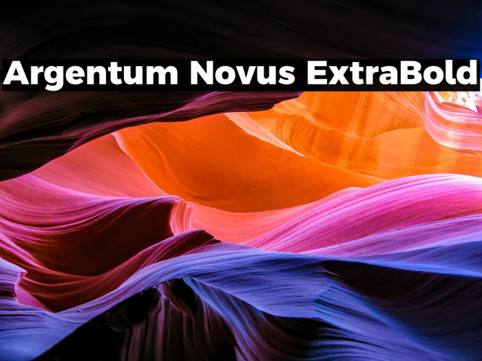Argentum Novus ExtraBold Example 1