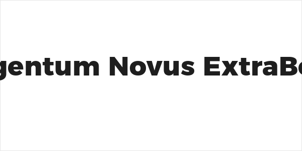 Argentum Novus ExtraBold Logo