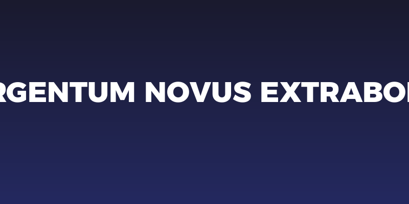 Argentum Novus ExtraBold Social Header