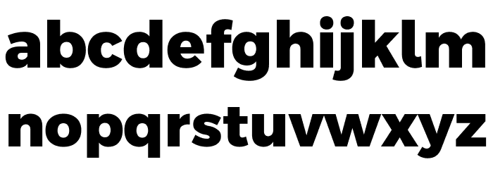 Argentum Novus ExtraBold Font LOWERCASE