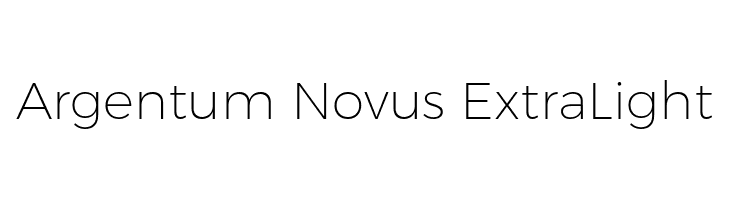 Argentum Novus ExtraLight  Frei Schriftart Herunterladen