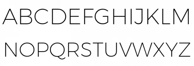 Argentum Novus ExtraLight Schriftart Groß
