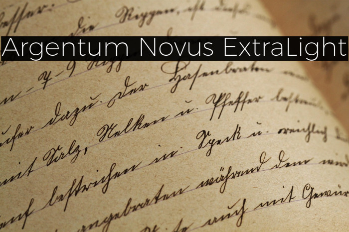 Argentum Novus ExtraLight Example 2