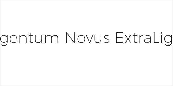 Argentum Novus ExtraLight Logo