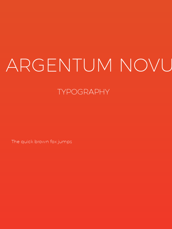 Argentum Novus ExtraLight Poster