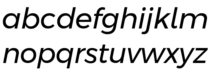 Argentum Novus Italic Font LOWERCASE