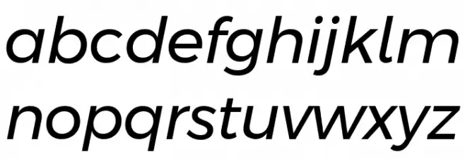 Argentum Novus Italic Caratteri MINUSCOLO