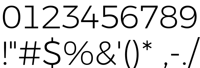 Argentum Novus Light Font OTHER CHARS