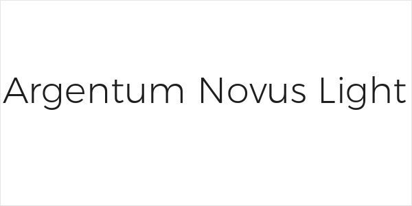 Argentum Novus Light Logo