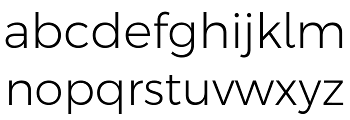 Argentum Novus Light Font LOWERCASE