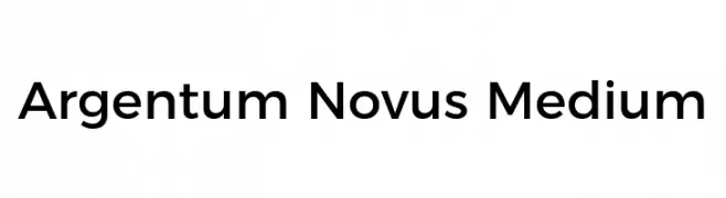 Argentum Novus Medium  Fuentes Gratis Descargar