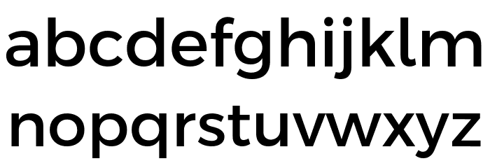Argentum Novus Medium Font LOWERCASE