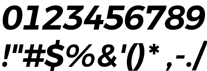 Argentum Novus SemiBold Italic Font OTHER CHARS