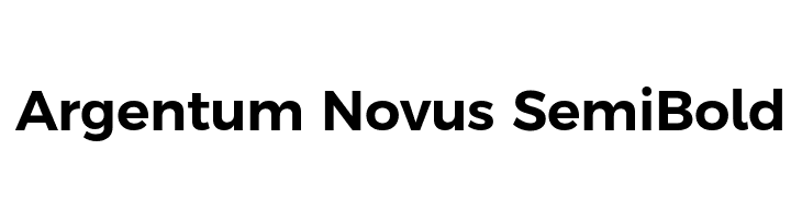 Argentum Novus SemiBold Font