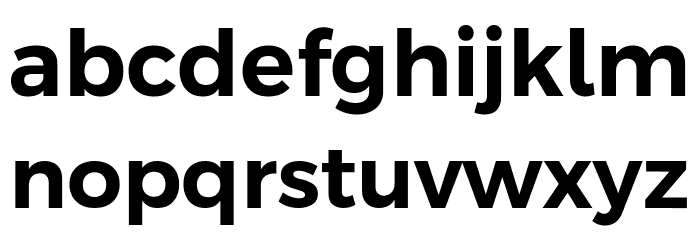 Argentum Novus SemiBold Font LOWERCASE