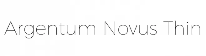 Argentum Novus Thin  Fuentes Gratis Descargar