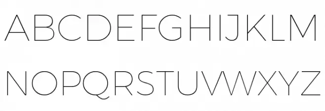 Argentum Novus Thin Шрифта ВЕРХНИЙ