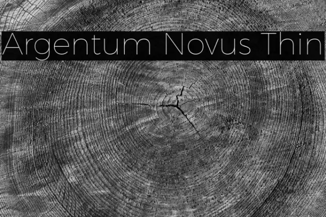 Argentum Novus Thin Font examples