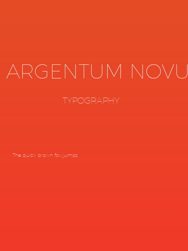 Argentum Novus Thin Poster