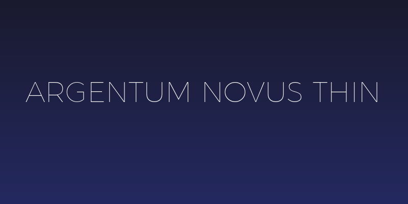 Argentum Novus Thin Social Header