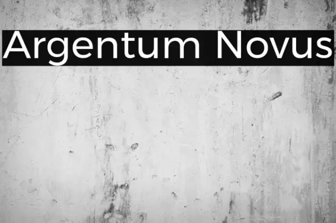 Argentum Novus Caratteri examples