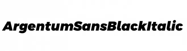 Argentum Sans Black Italic  नि: शुल्क फ़ॉन्ट्स डाउनलोड