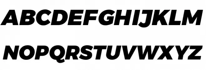 Argentum Sans Black Italic Font Litere mari