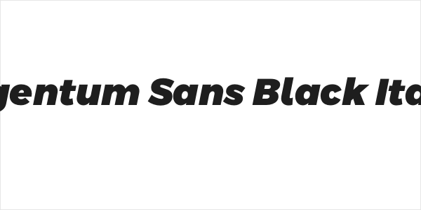 Argentum Sans Black Italic Logo