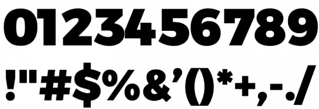 Argentum Sans Black Font OTHER CHARS