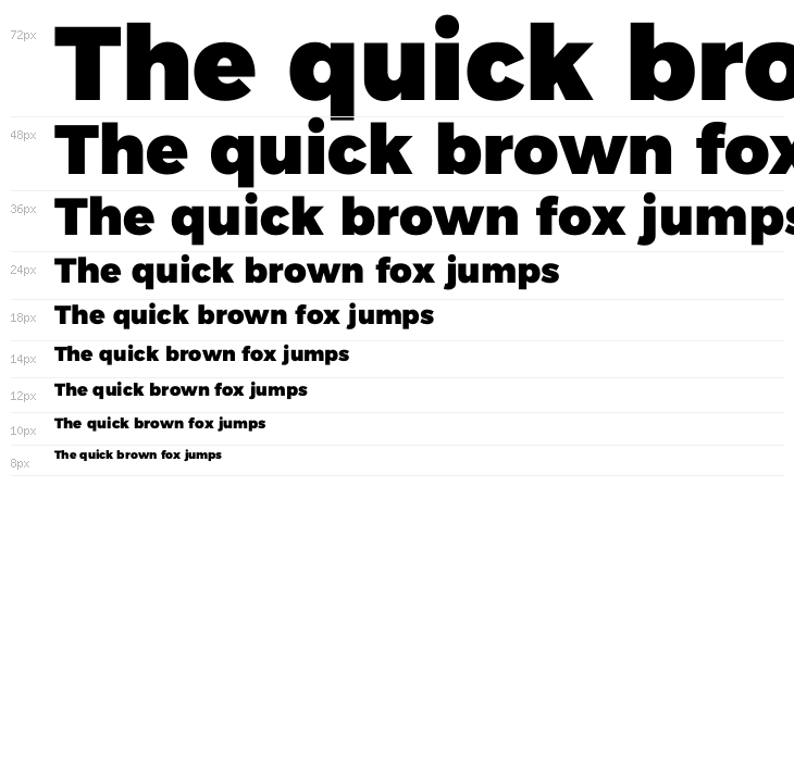 Argentum Sans Black Waterfall