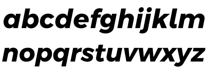 Argentum Sans Bold Italic Font LOWERCASE