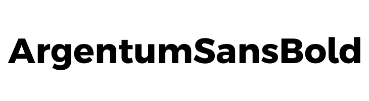 Argentum Sans Bold Font