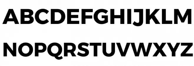 Argentum Sans Bold 字体 大写