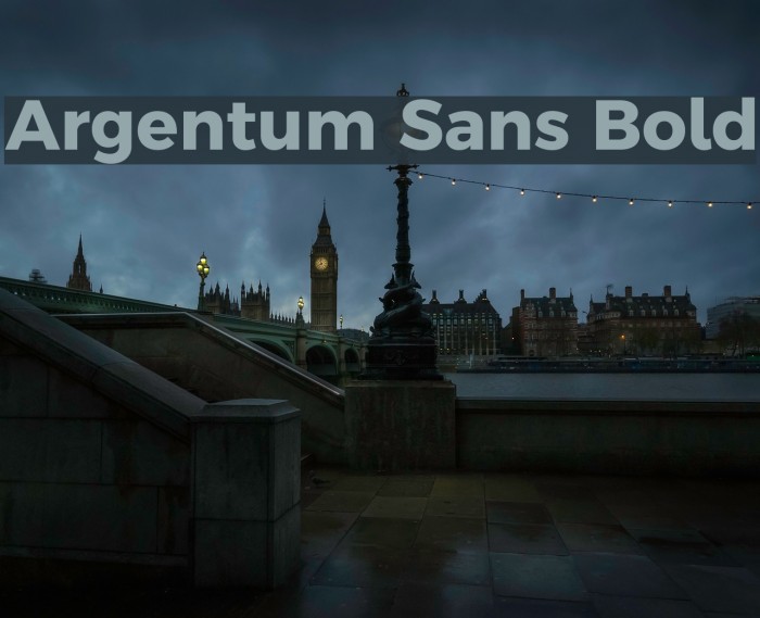 Argentum Sans Bold Font examples