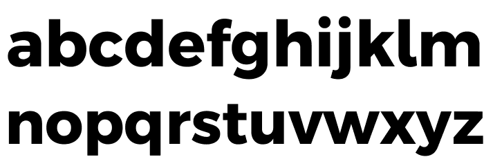 Argentum Sans Bold Font LOWERCASE