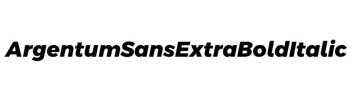 Argentum Sans ExtraBold Italic  नि: शुल्क फ़ॉन्ट्स डाउनलोड