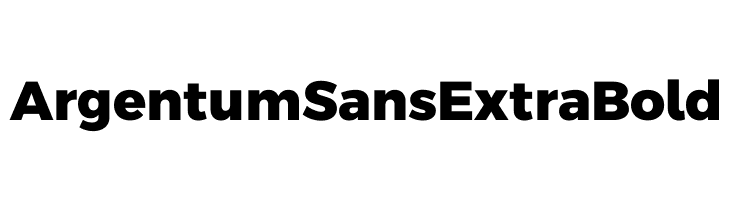 Argentum Sans ExtraBold Font