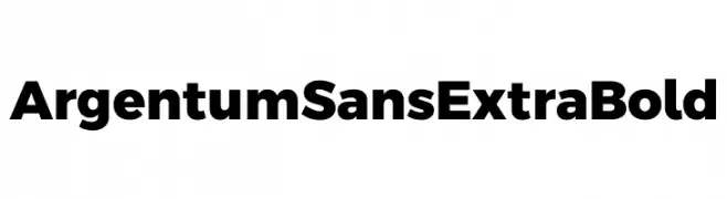 Argentum Sans ExtraBold  नि: शुल्क फ़ॉन्ट्स डाउनलोड