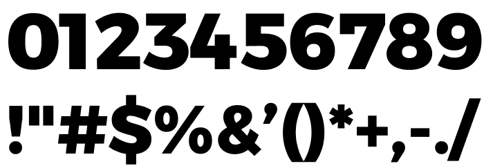 Argentum Sans ExtraBold Font OTHER CHARS