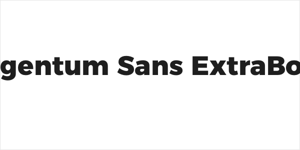 Argentum Sans ExtraBold Logo