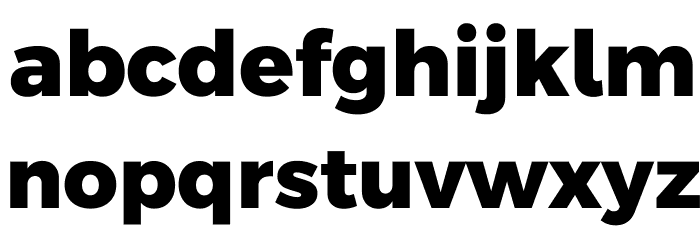 Argentum Sans ExtraBold Font LOWERCASE